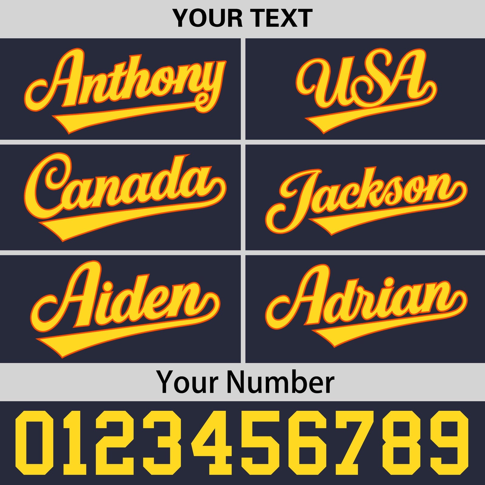 Custom Navy Orange 3D Puff Embroidery Flat Embroidery Casual Sport Baseball Cap