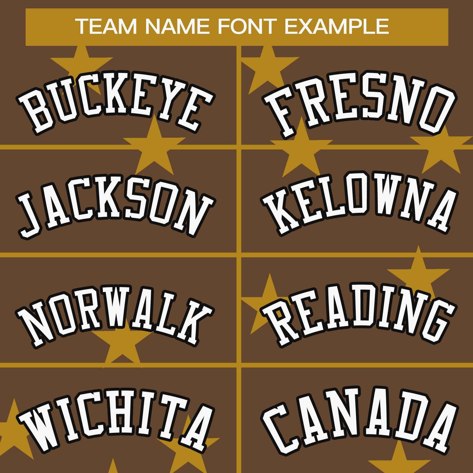 Custom Brown White Star Graffiti Pattern Varsity Full-Snap Bomber Jacket