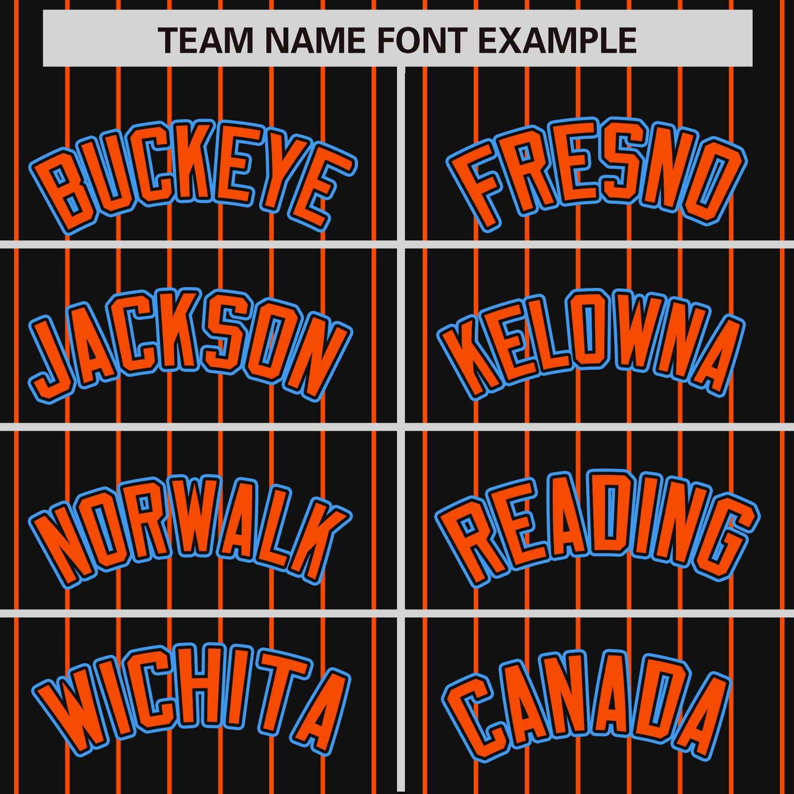 Custom Black Orange Raglan Sleeves Varsity Full-Snap Pinstripe Letterman Baseball Jacket