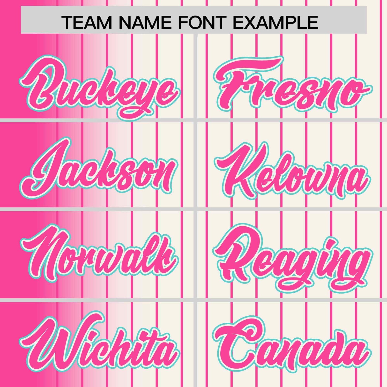 Custom Cream Pink Gradient Varsity Full-Snap Pinstripe Letterman Baseball Jacket