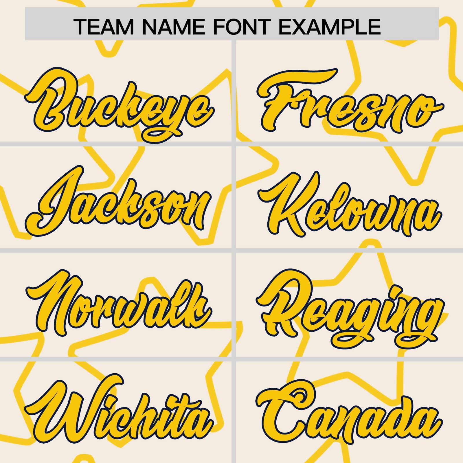 Custom Cream Gold Varsity Full-Snap Star Pattern Letterman Baseball Jacket