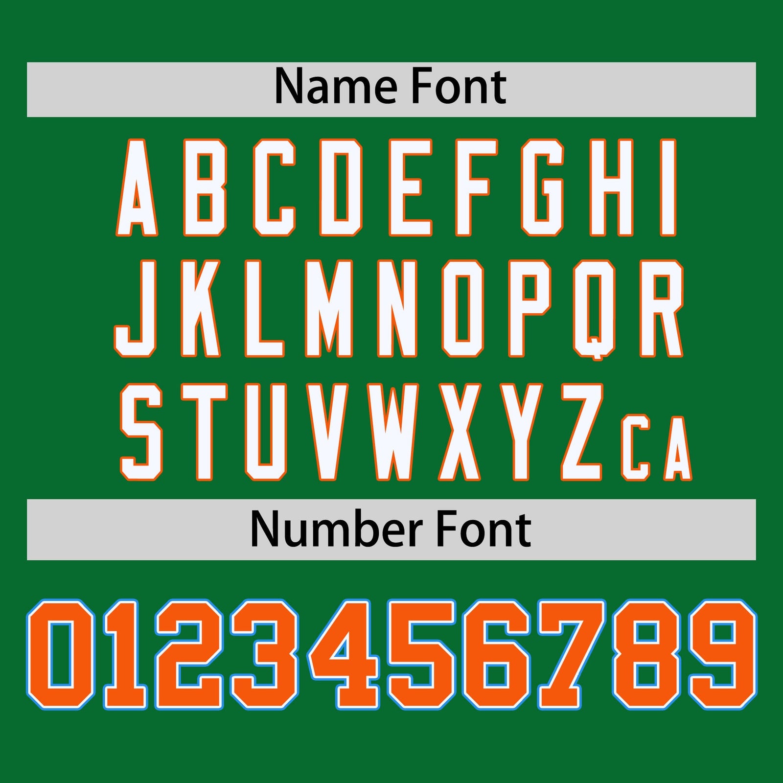 Custom Kelly Green Orange-Powder Blue Varsity Full-Snap Authentic Raglan Sleeves Letterman Bomber Jacket