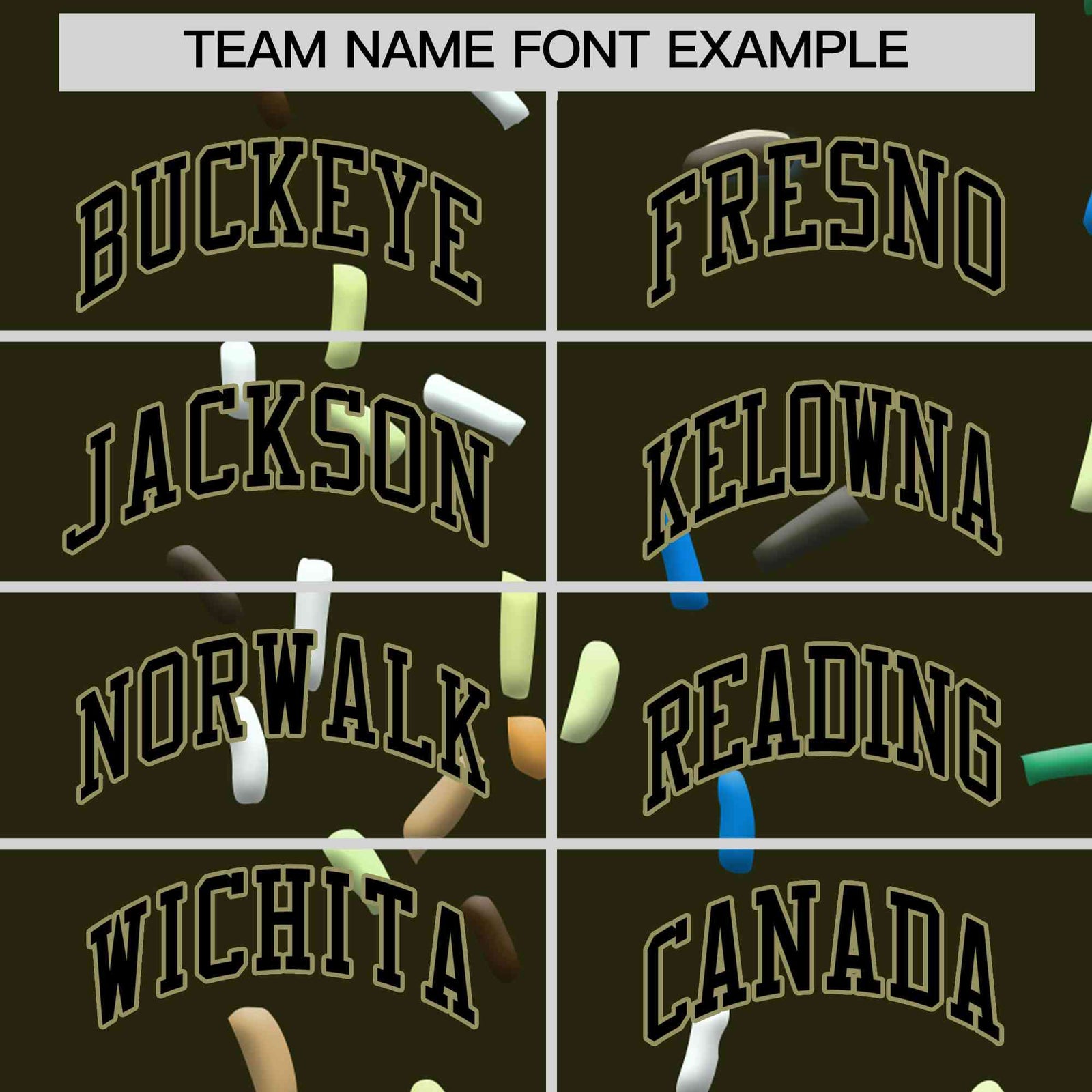 Custom Olive Ice Cream Cone Graffiti Pattern Full-Snap Varsity Letterman Jackets