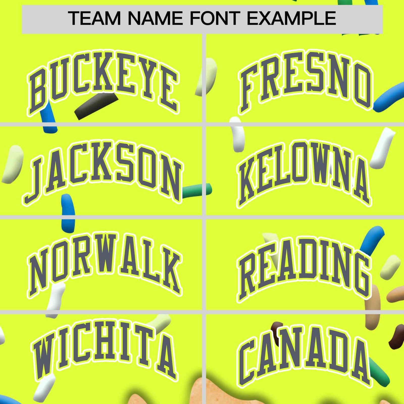 Custom Fluorescent Green Ice Cream Cone Graffiti Pattern Full-Snap Varsity Letterman Jackets