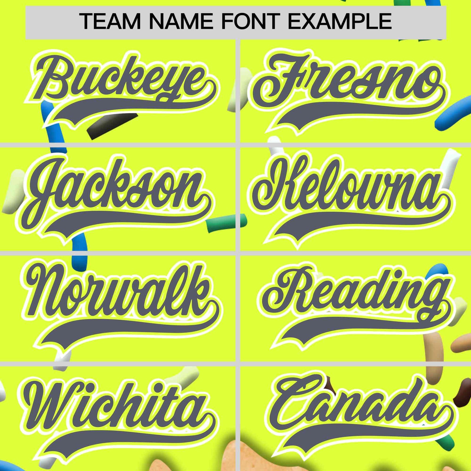 Custom Fluorescent Green Ice Cream Cone Graffiti Pattern Full-Snap Varsity Letterman Jackets