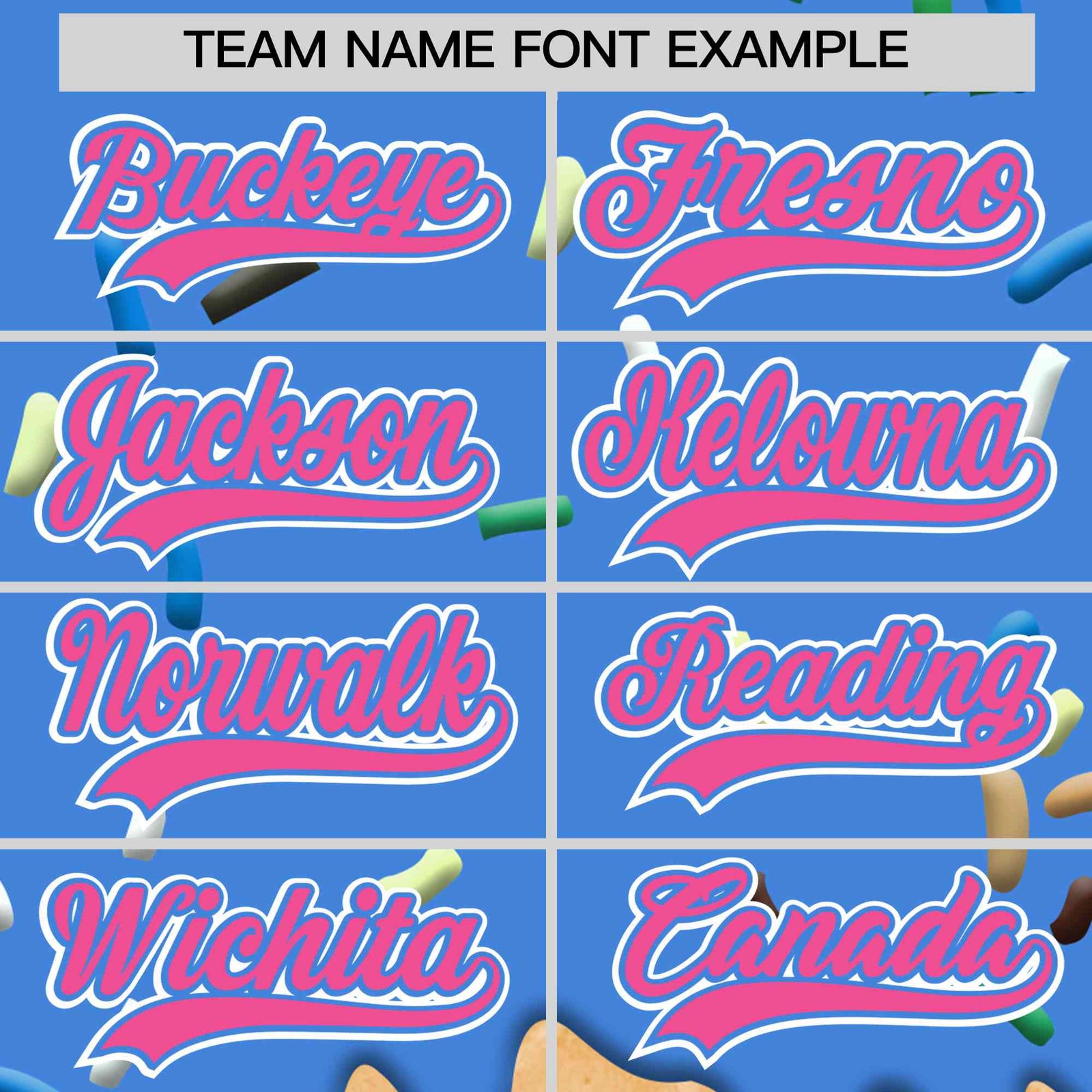 Custom Powder Blue Ice Cream Cone Graffiti Pattern Full-Snap Varsity Letterman Jackets