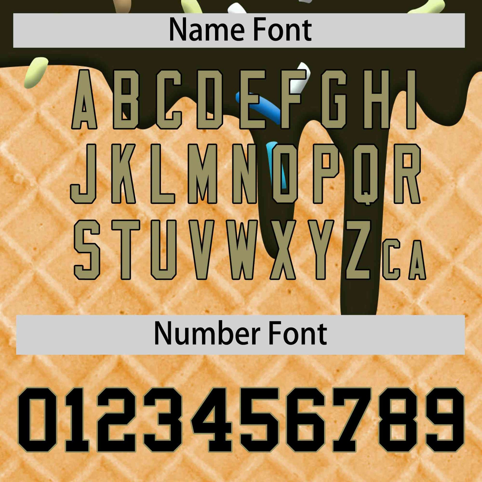 Custom Olive Ice Cream Cone Graffiti Pattern Full-Snap Varsity Letterman Jackets| KXKSHOP