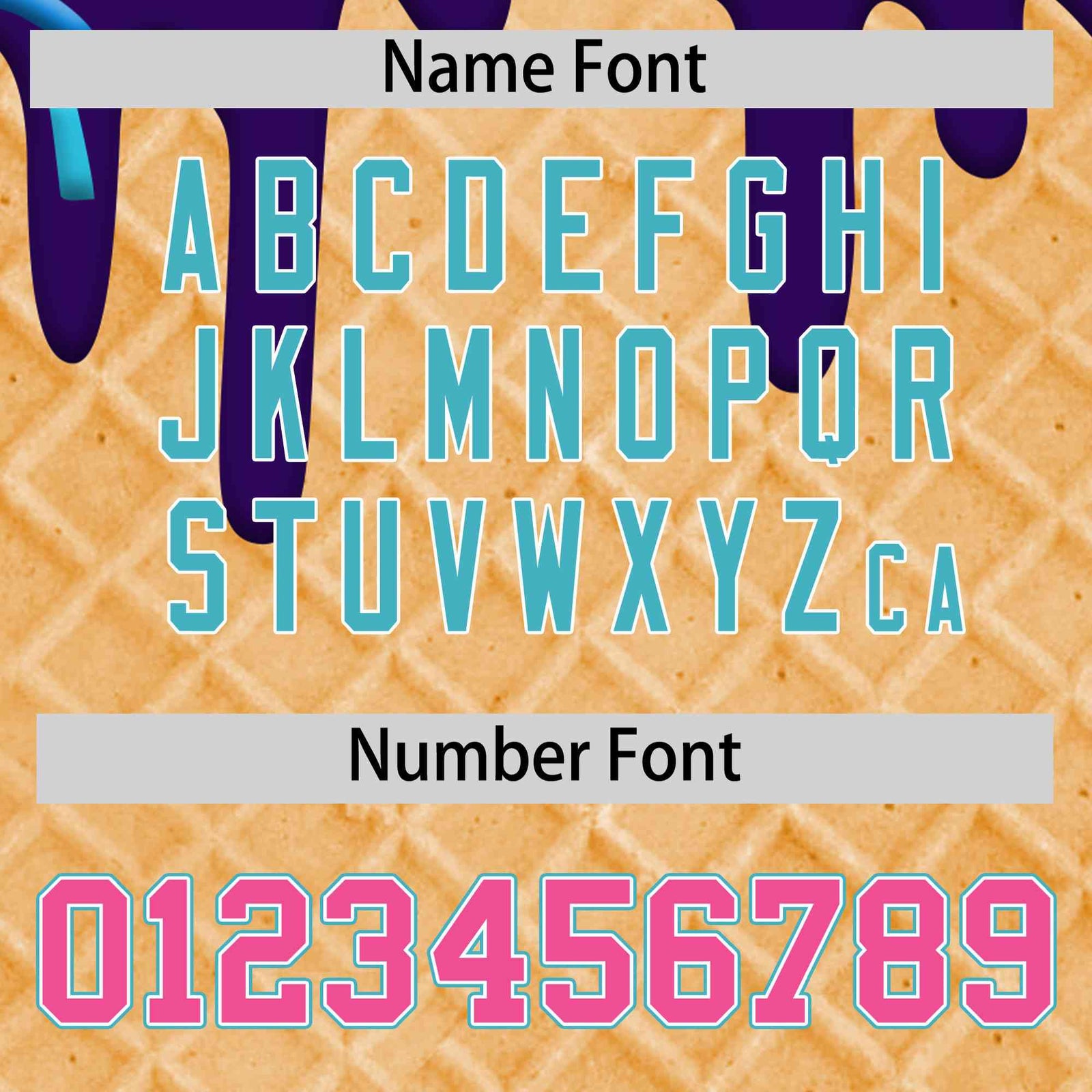 Custom Purple Ice Cream Cone Graffiti Pattern Full-Snap Varsity Letterman Jackets| KXKSHOP