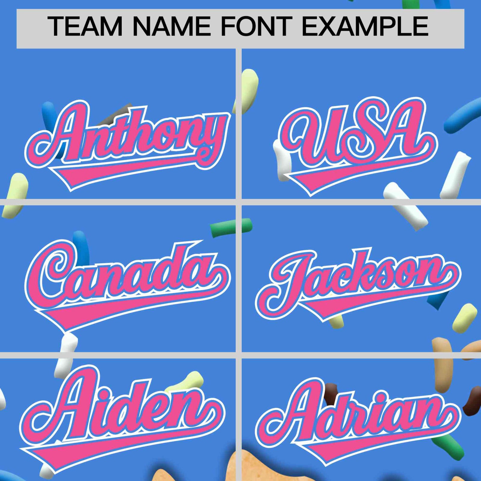 Custom Powder Blue Ice Cream Cone Graffiti Pattern Full-Snap Varsity Letterman Jackets| KXKSHOP