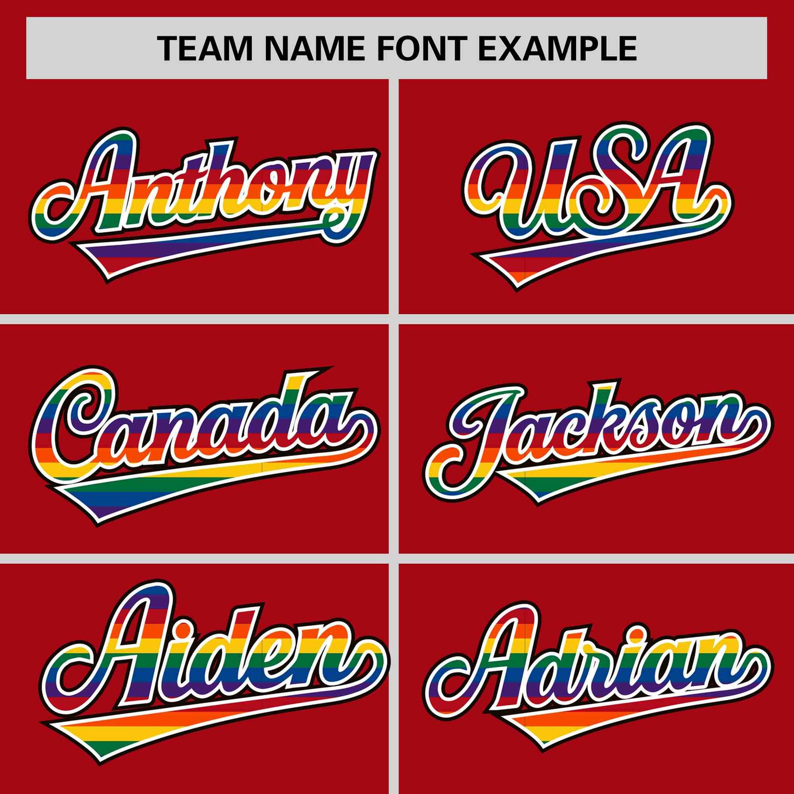 Custom Red LGBT Rainbow For Pride Month Classic Style Letterman Baseball Jacket