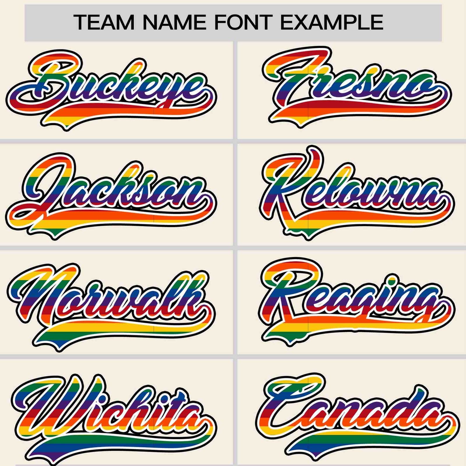 Custom Cream LGBT Rainbow For Pride Month Classic Style Letterman Baseball Jacket