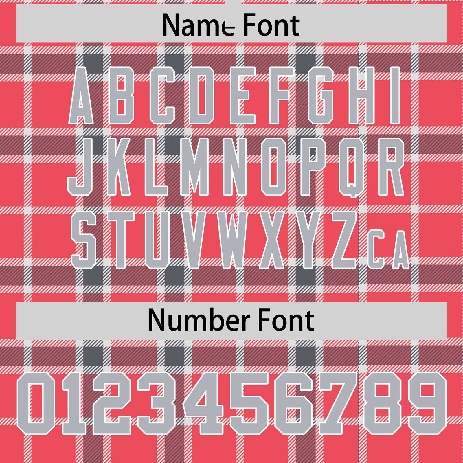 Custom Red Varsity Full-Snap Plaid Pattern Letterman Baseball Jacket