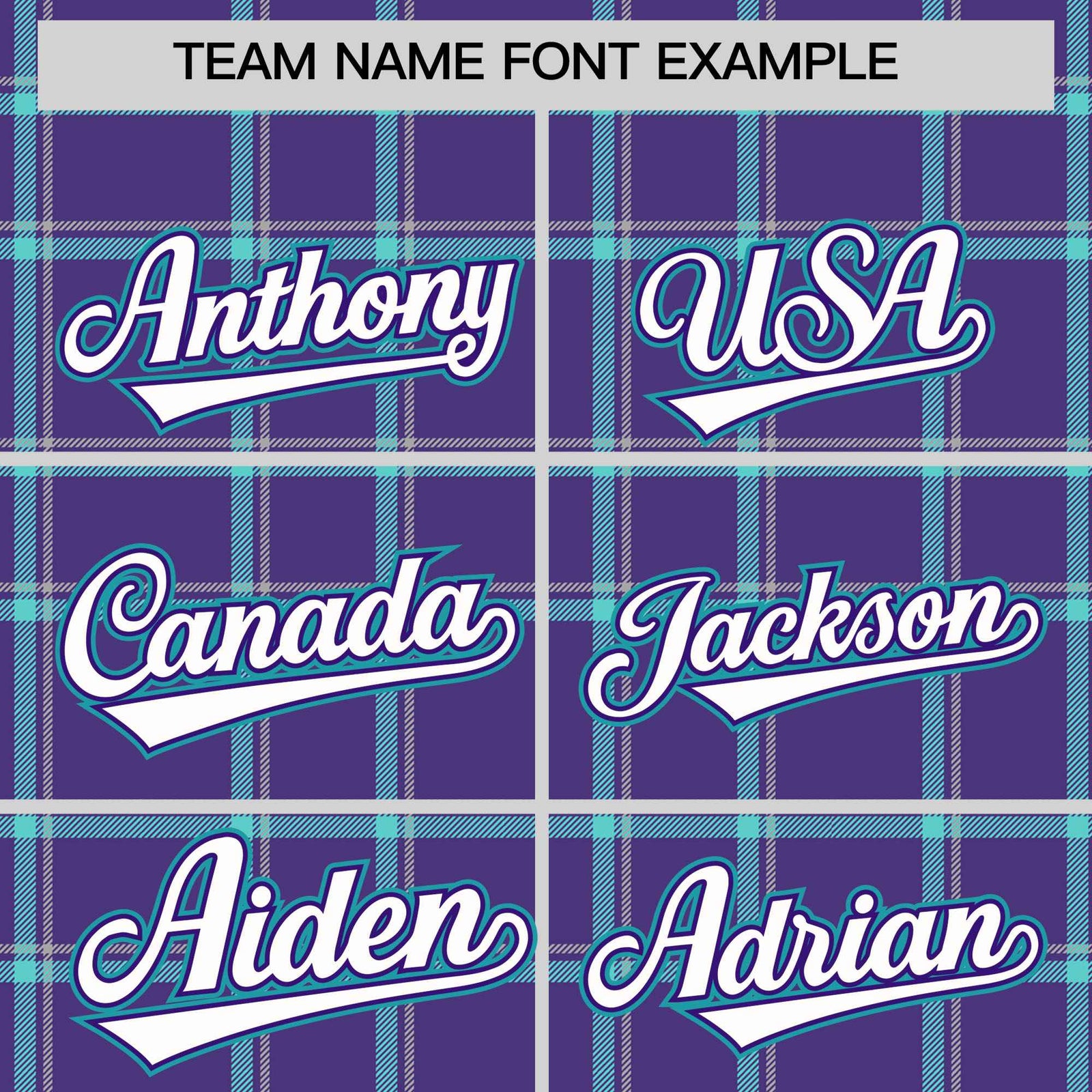 Custom Purple Varsity Full-Snap Plaid Pattern Letterman Baseball Jacket