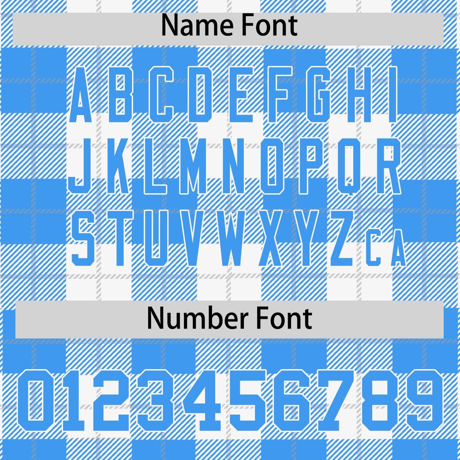 Custom White Powder Blue-Gray Varsity Full-Snap Plaid Pattern Letterman Baseball Jacket