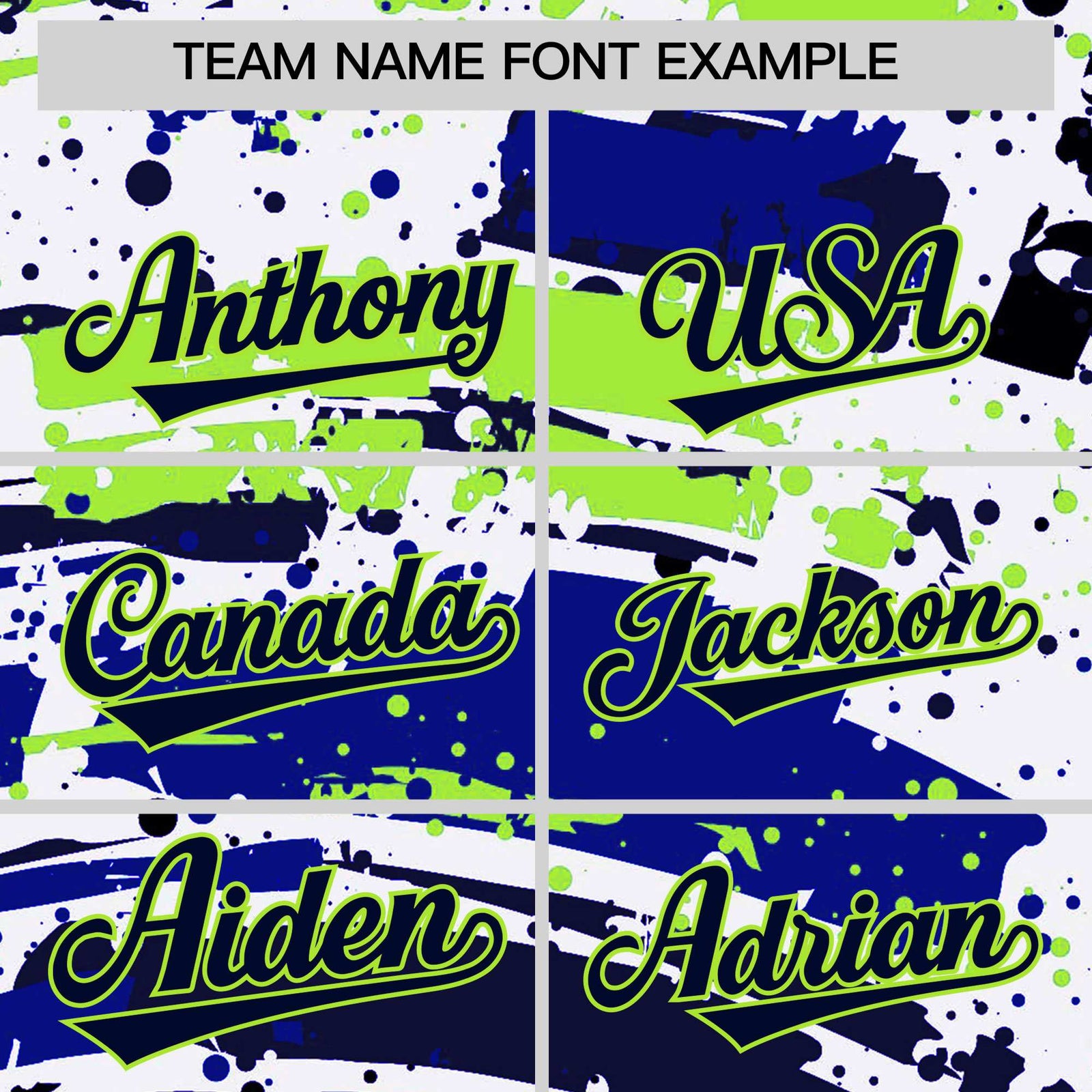Custom Navy Varsity Full-Snap Graffiti Pattern Letterman Baseball Jacket
