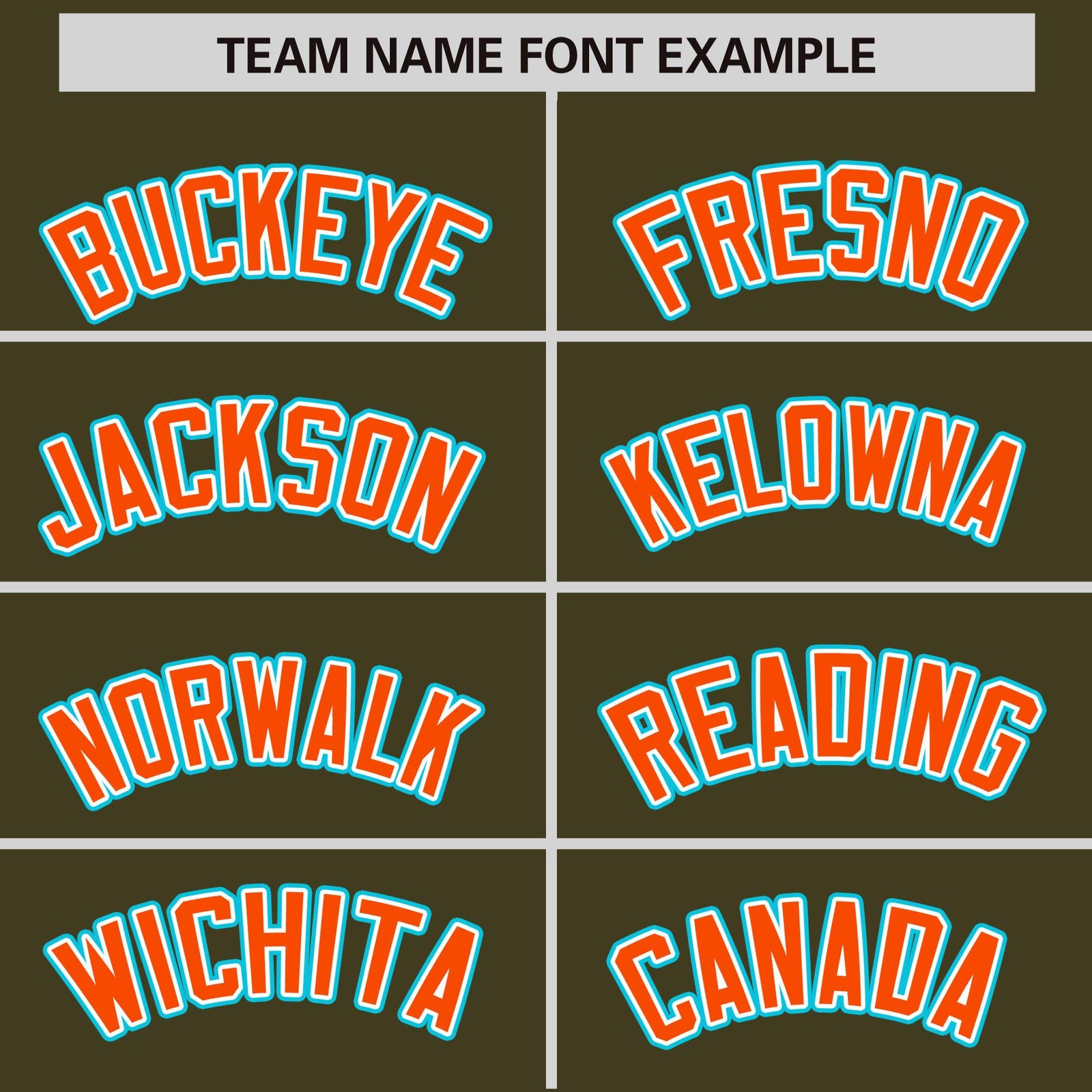 Custom Olive Sky Blue-Orange Varsity Full-Zip Raglan Sleeves Letterman Bomber Jacket