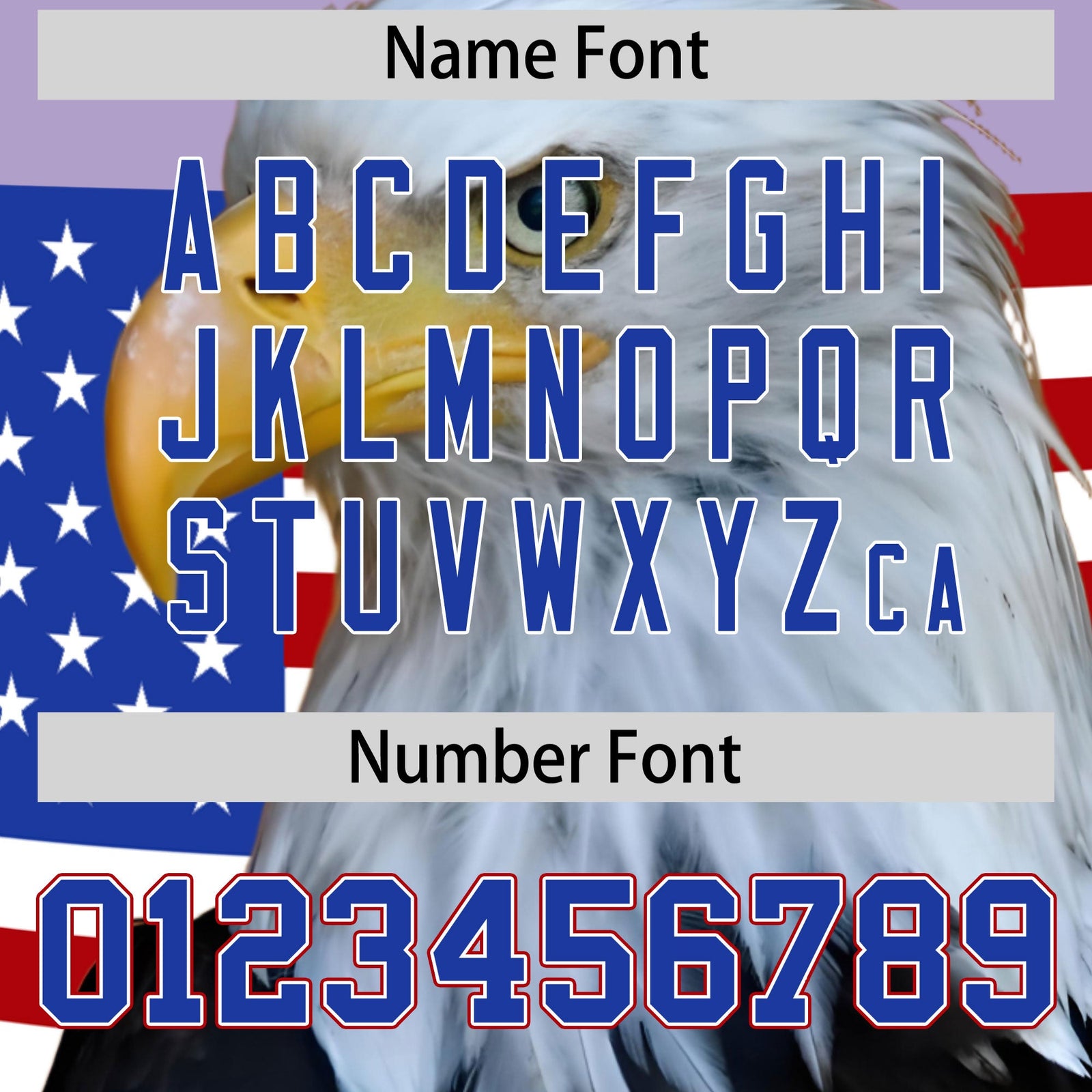 Custom Royal Blue White Red Independence Day Full Zip American Flag Wrinkle-Resistant Jacket| KXKSHOP