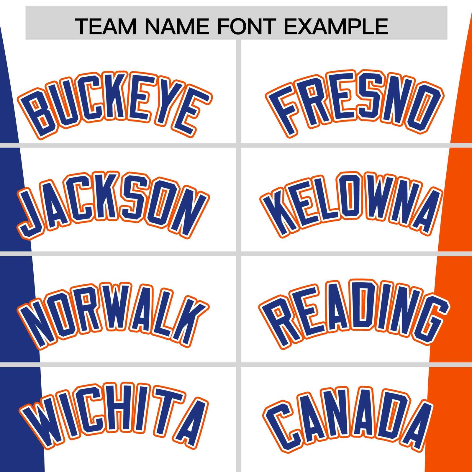 Custom White Royal Blue Orange Personalization Varsity Full-Snap Three Color Blocks Letterman Jacket