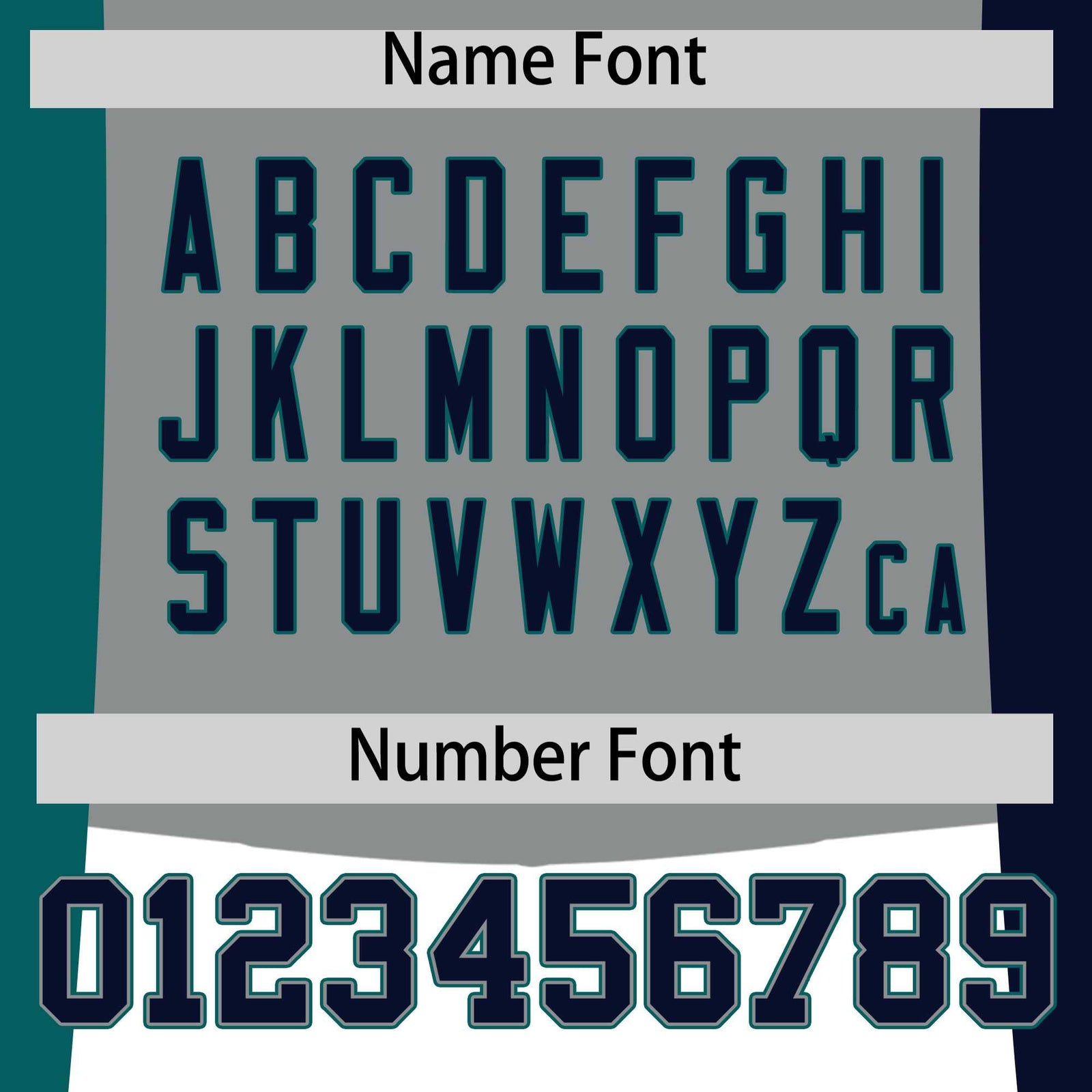 Custom Gray Teal Navy Personalization Varsity Full-Snap Three Color Blocks Letterman Jacket