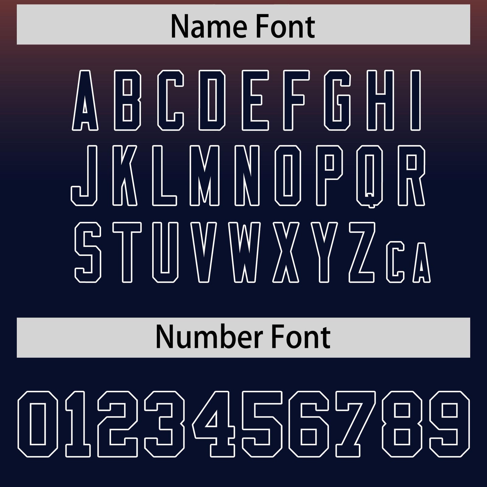 Custom Navy Orange Full-Snap Varsity Personalization Gradient Fashion Letterman Jacket