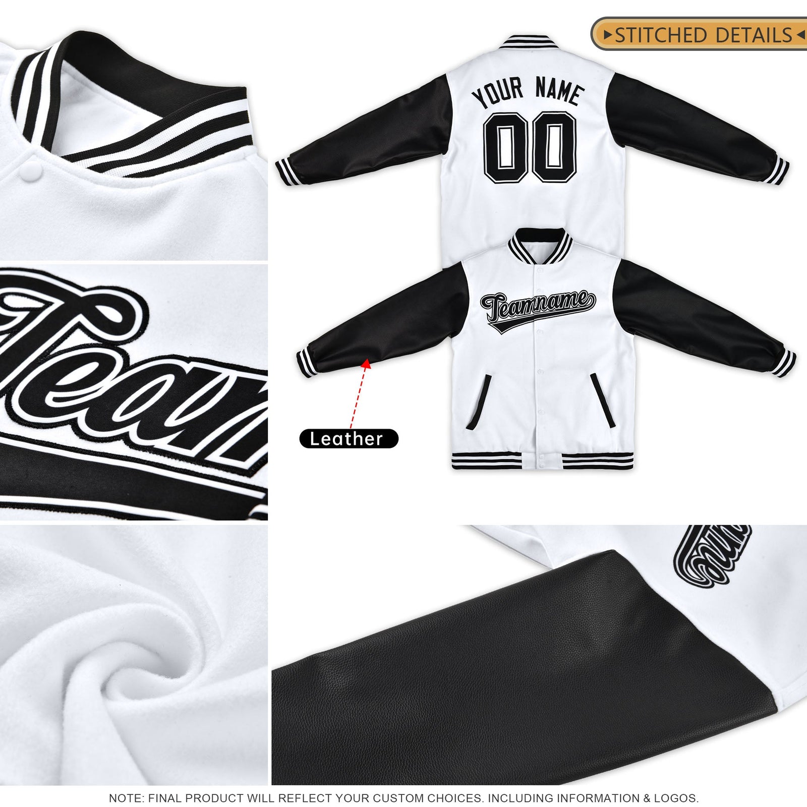 Custom Burgundy Black Crimson Raglan Sleeves Varsity Full-Snap Leather Sleeves Letterman Jacket| KXKSHOP