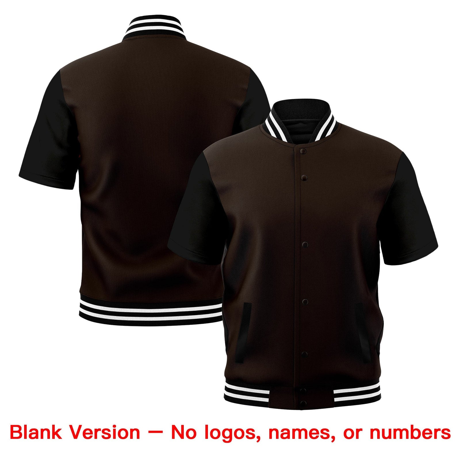 Custom Black White Full-Snap Classic Style Jacket| KXKSHOP
