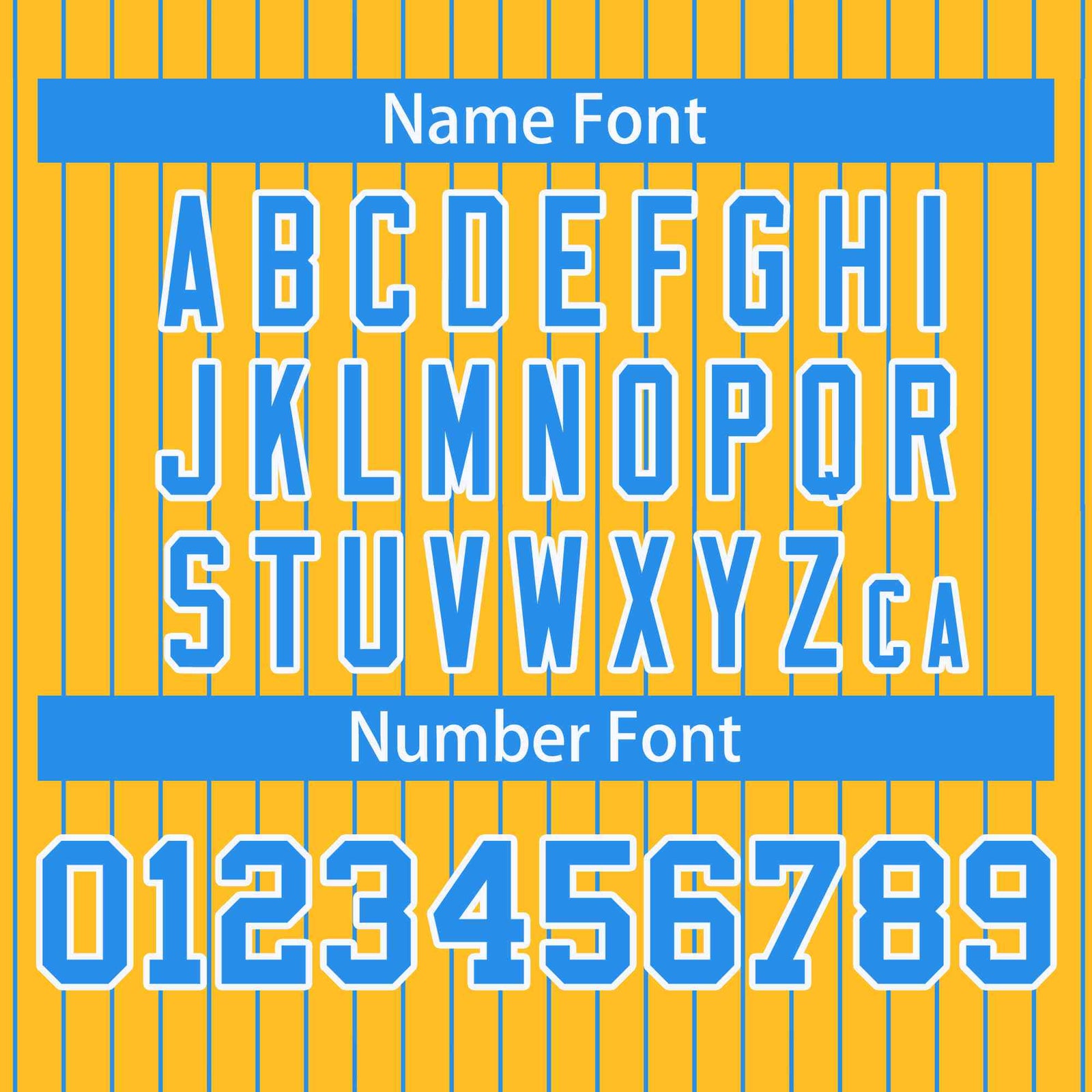 Custom Gold Powder Blue-White Stripe Fashion Bomber Varsity Jacket with Raglan Sleeves