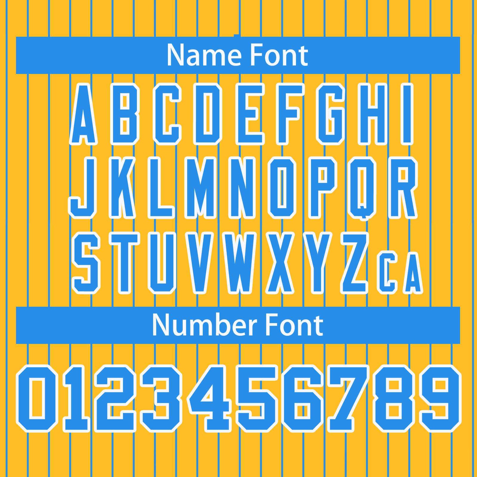 Custom Gold Powder Blue-White Stripe Fashion Bomber Varsity Jacket with Raglan Sleeves