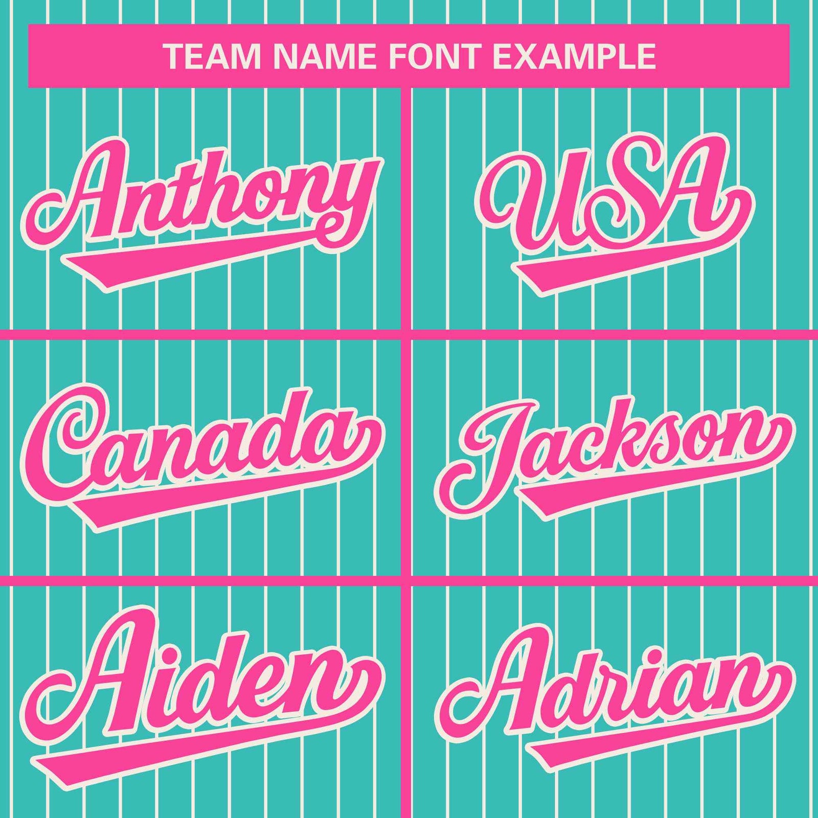 Custom Aqua Pink-White Stripe Fashion Bomber Varsity Jacket with Raglan Sleeves