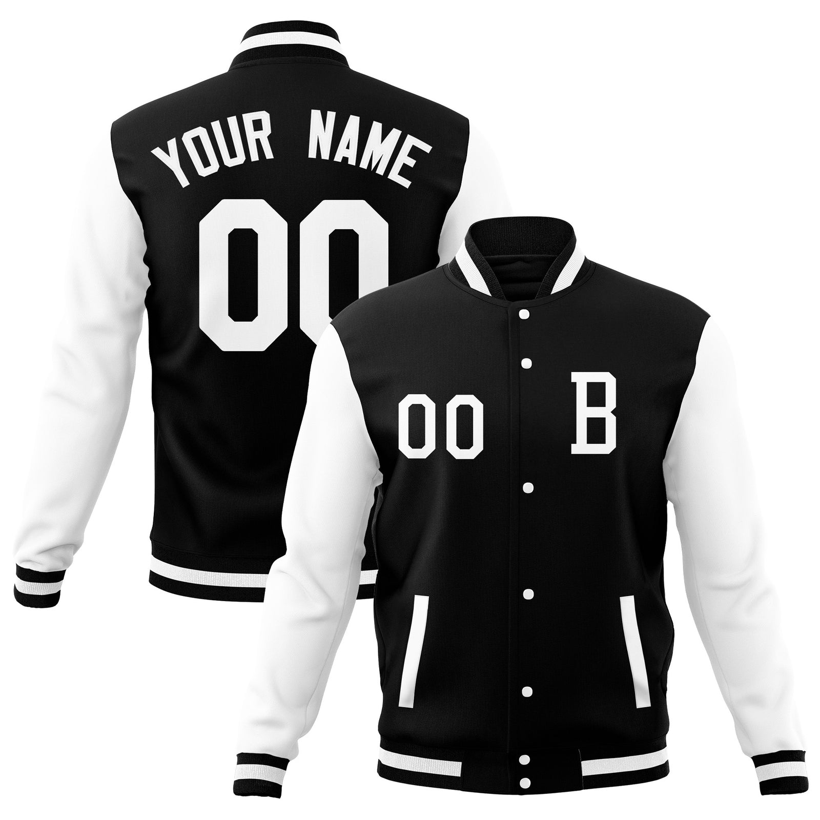 Custom Full-Snap Baseball Coats and Personalized Stitched Varsity Jackets