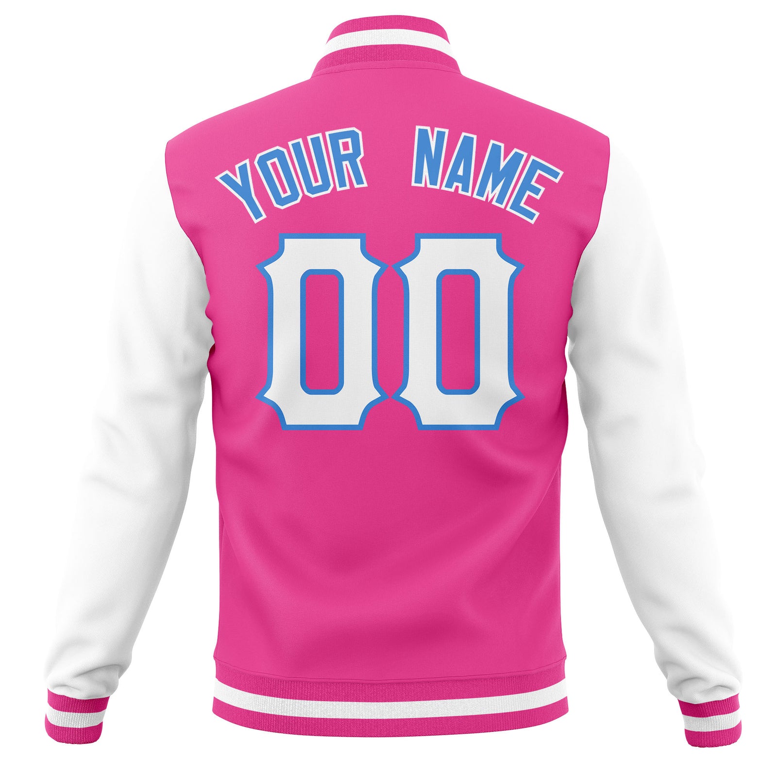 Custom Cotton Blend Baseball Jackets Varsity Letterman Full-Snap Coats for Adults