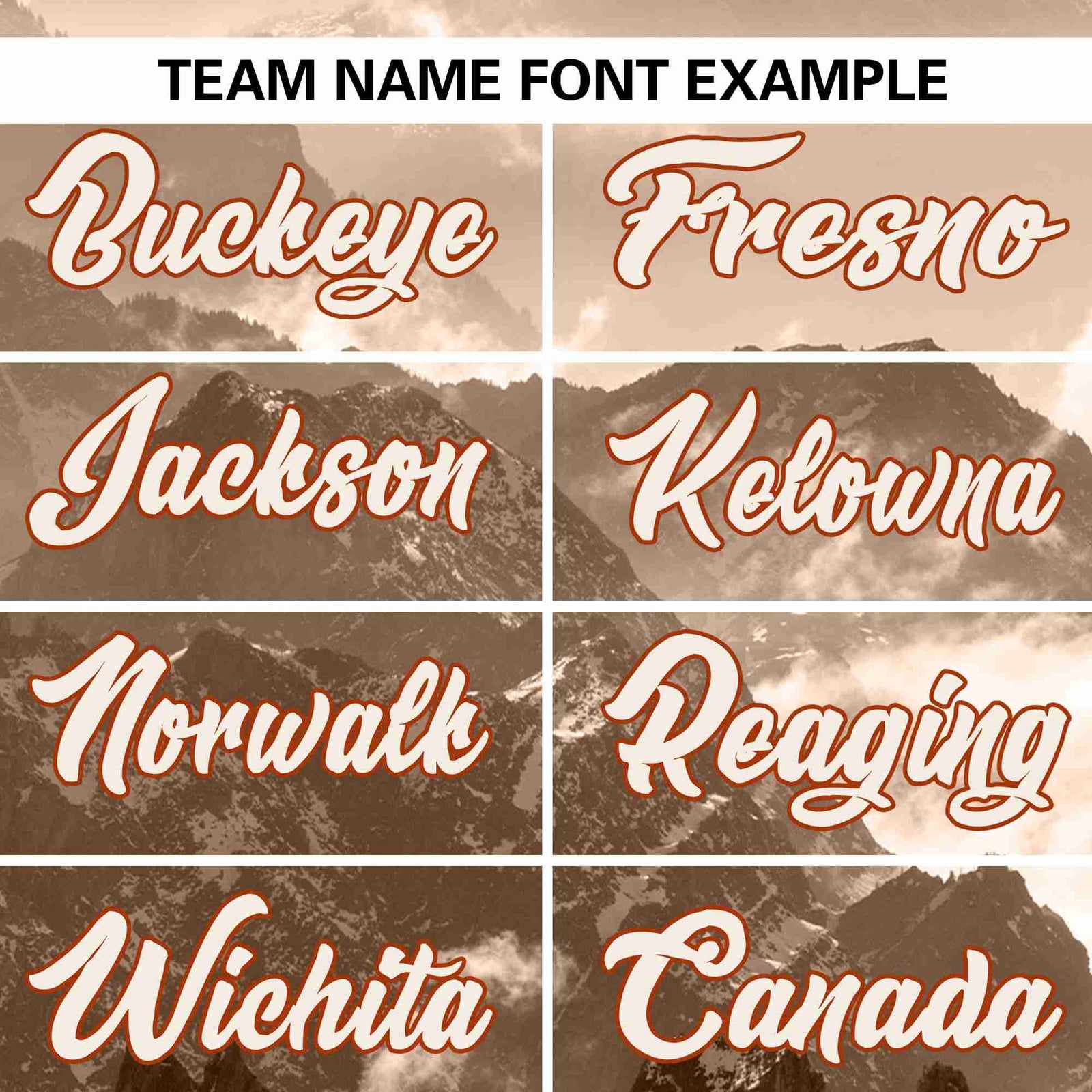 Custom Light Brown Cream Varsity Full-Zip Snow Mountain Letterman Bomber Jacket