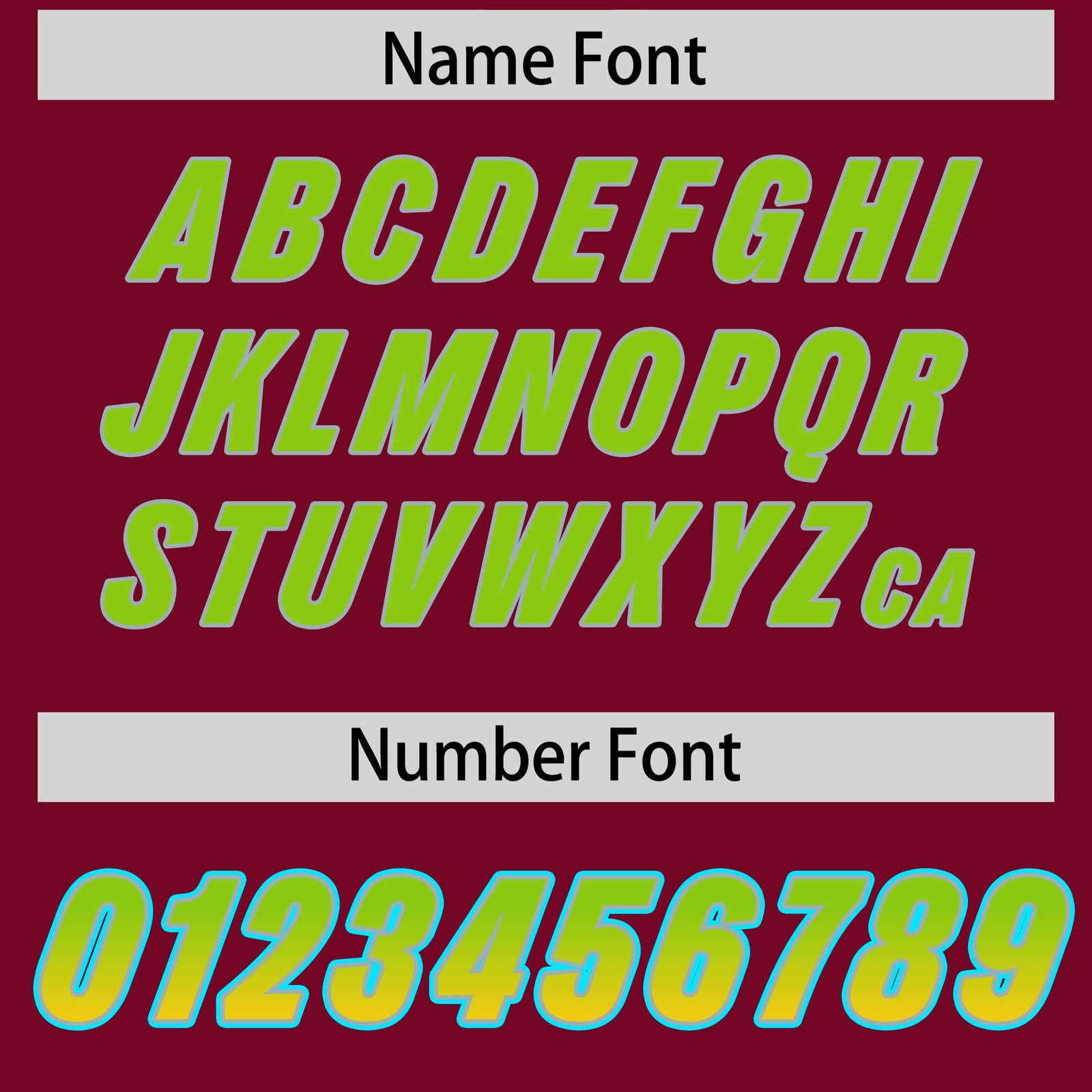 Custom Cardinal Neon Green and Gold Sides Gradient Fashion Personalized Team Football Jersey