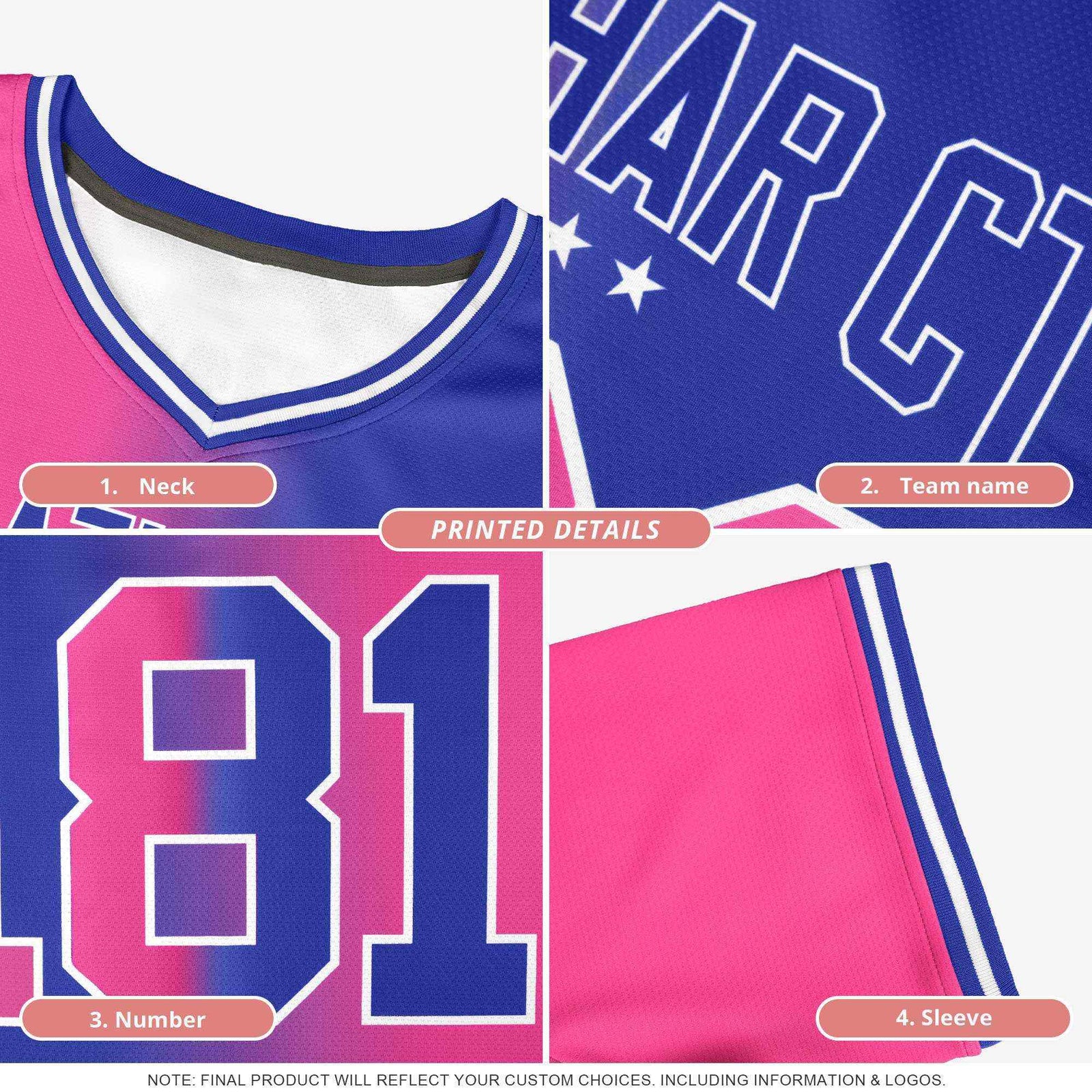 Custom Navy Powder Blue and Bright Green Sides Gradient Fashion Personalized Team Football Jersey