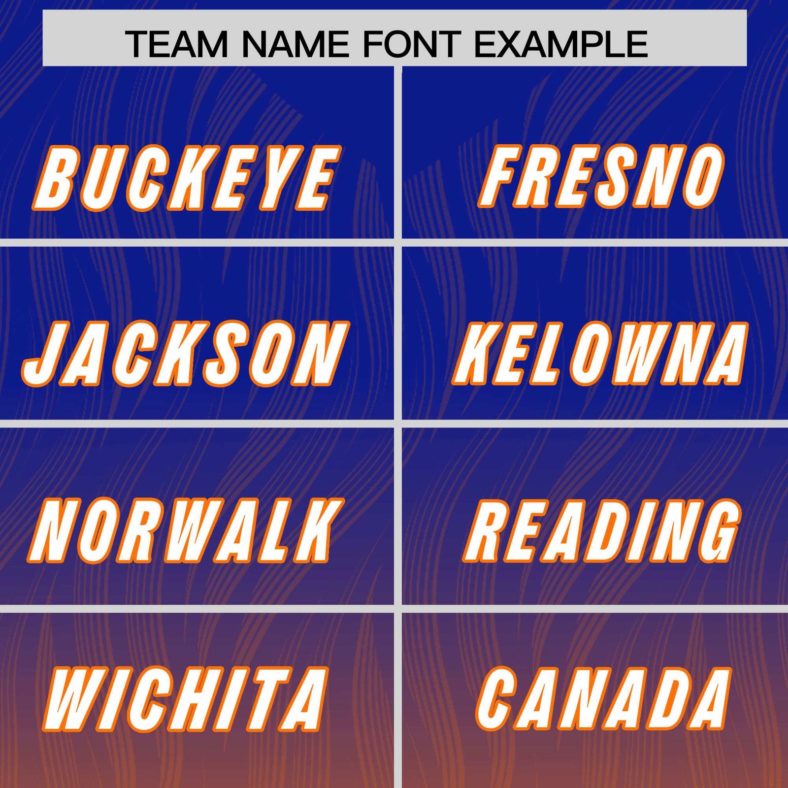 Custom Royal Orange Gradient Fashion Outdoor Authentic Football Jersey