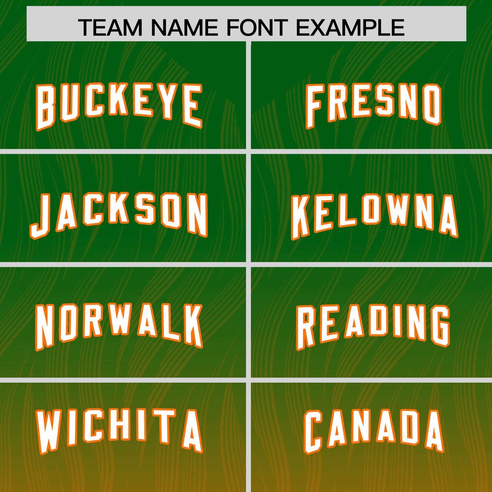 Custom Kelly Green Orange Gradient Fashion Outdoor Authentic Football Jersey