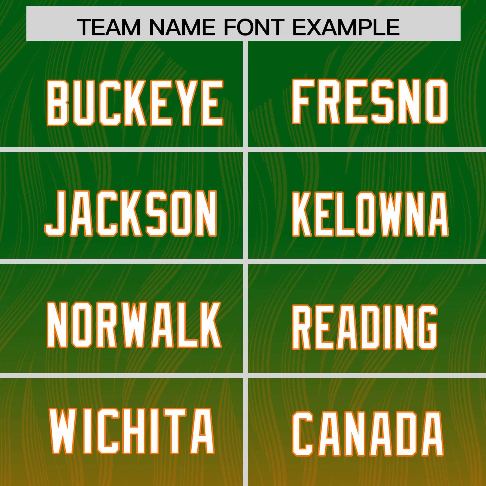 Custom Kelly Green Orange Gradient Fashion Outdoor Authentic Football Jersey