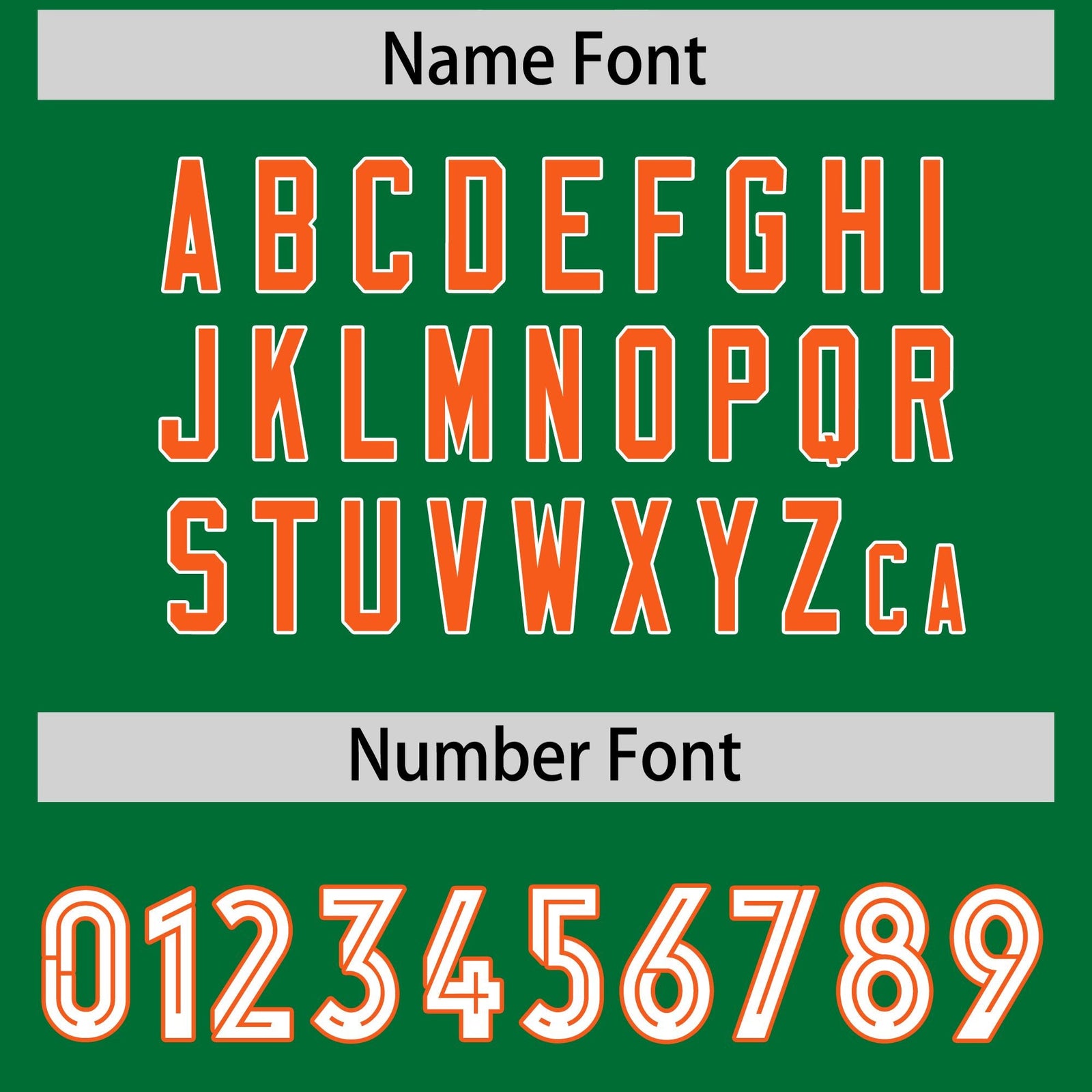 Custom Kelly Green Orange Side Stripe Pattern Authentic Football Jersey