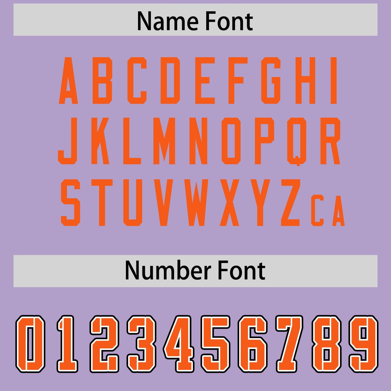 Custom Light Purple Orange Personalized Neckline Square Classic Authentic Football Jersey