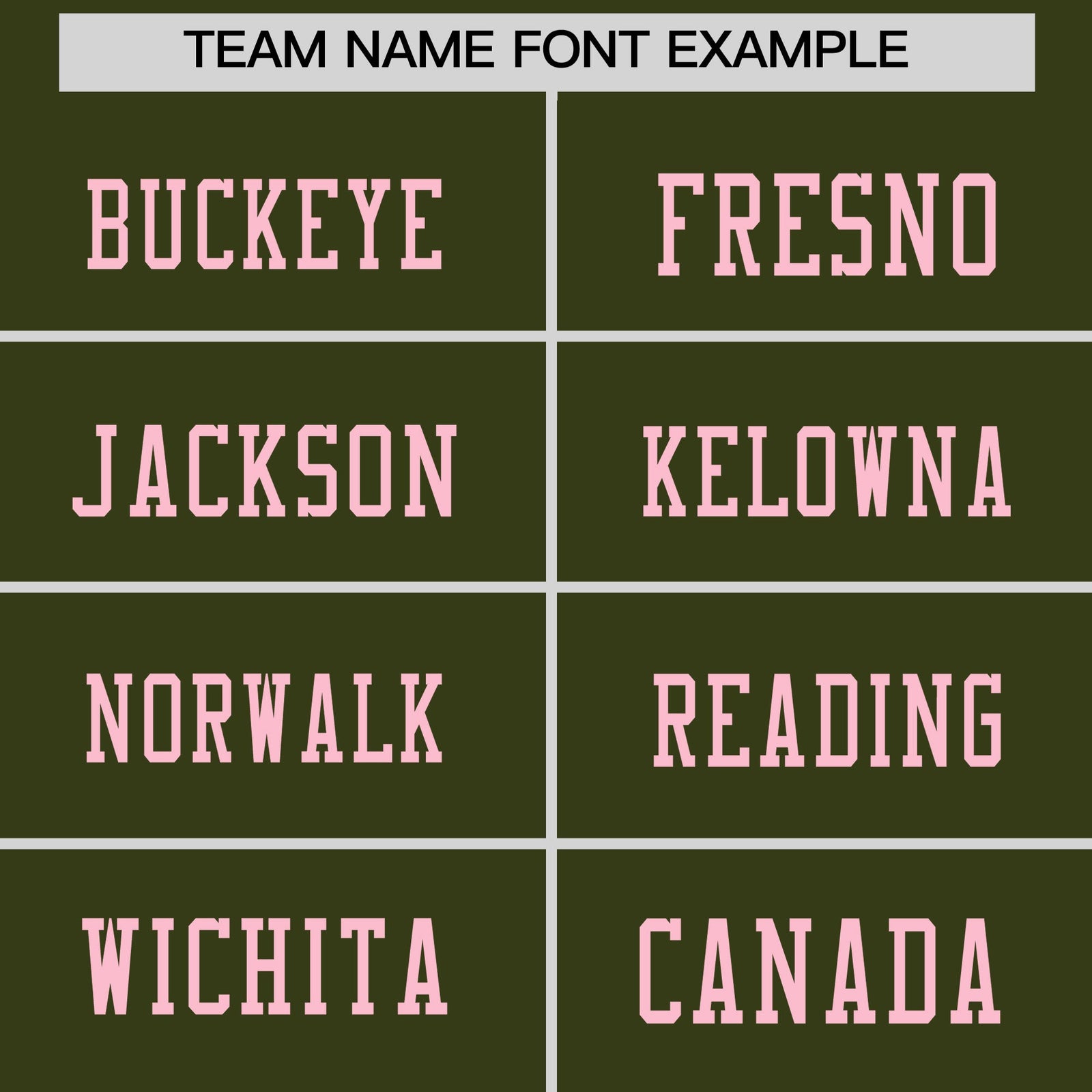 Custom Olive Light Pink sequin lettering Stretch Fabric Football Jersey| KXKSHOP