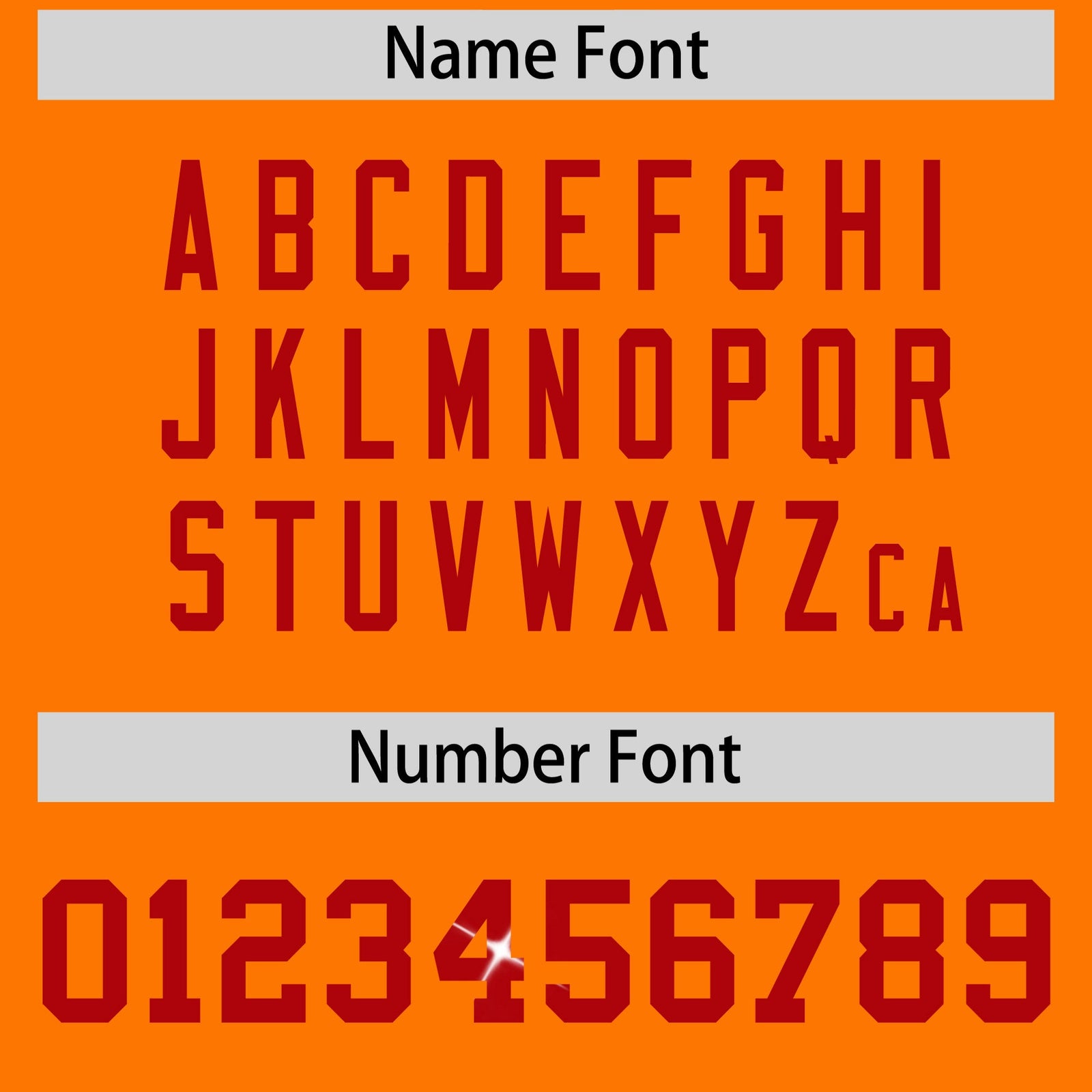 Custom Orange Red sequin lettering Breathable Football Jersey| KXKSHOP