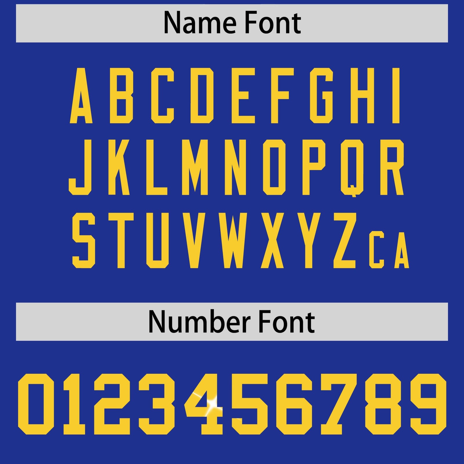Custom Royal Blue Gold sequin lettering Moisture-Wicking Football Jersey| KXKSHOP
