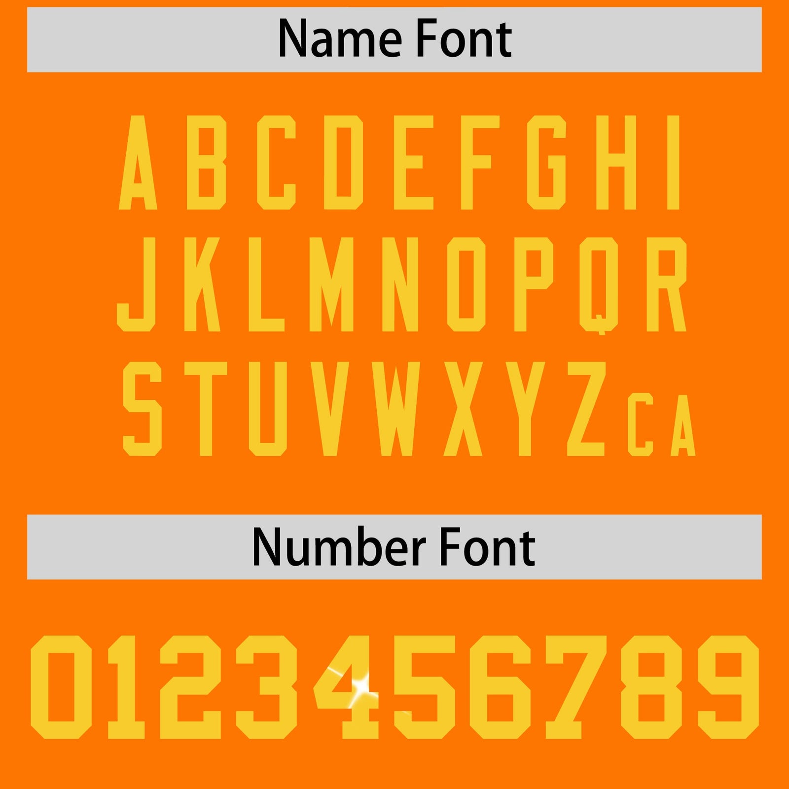 Custom Orange Gold sequin lettering Breathable Football Jersey| KXKSHOP