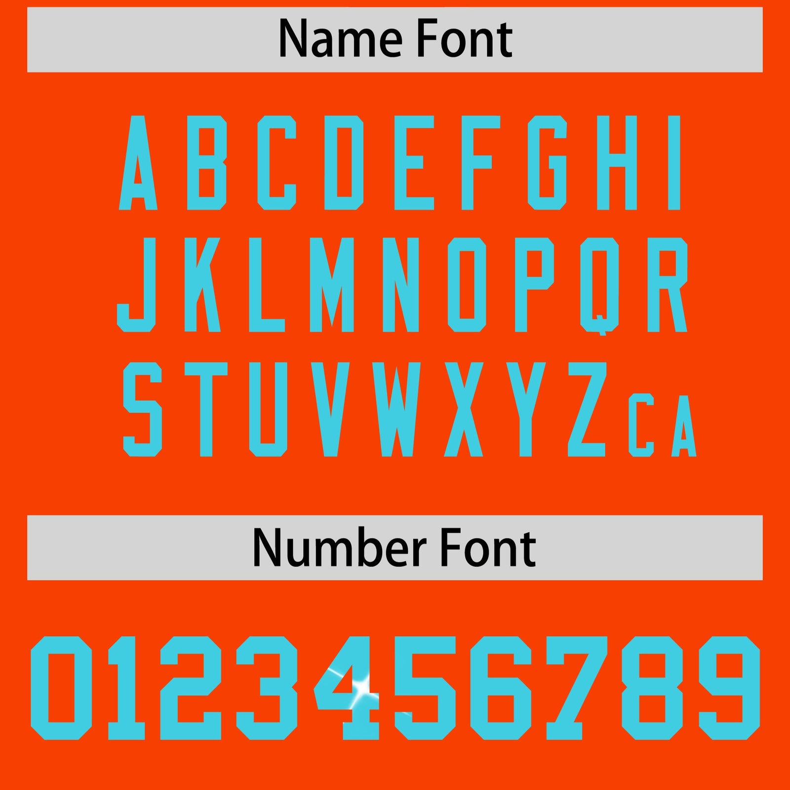 Custom Orange Sky Blue sequin lettering Breathable Football Jersey| KXKSHOP