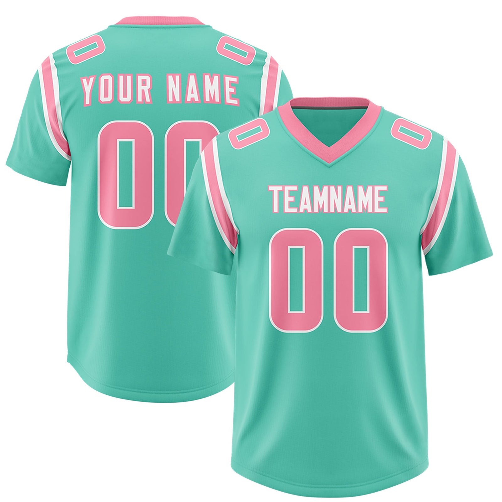 Custom Bright Green Personalized Shoulder Cut Two-Tone Authentic Football Jersey