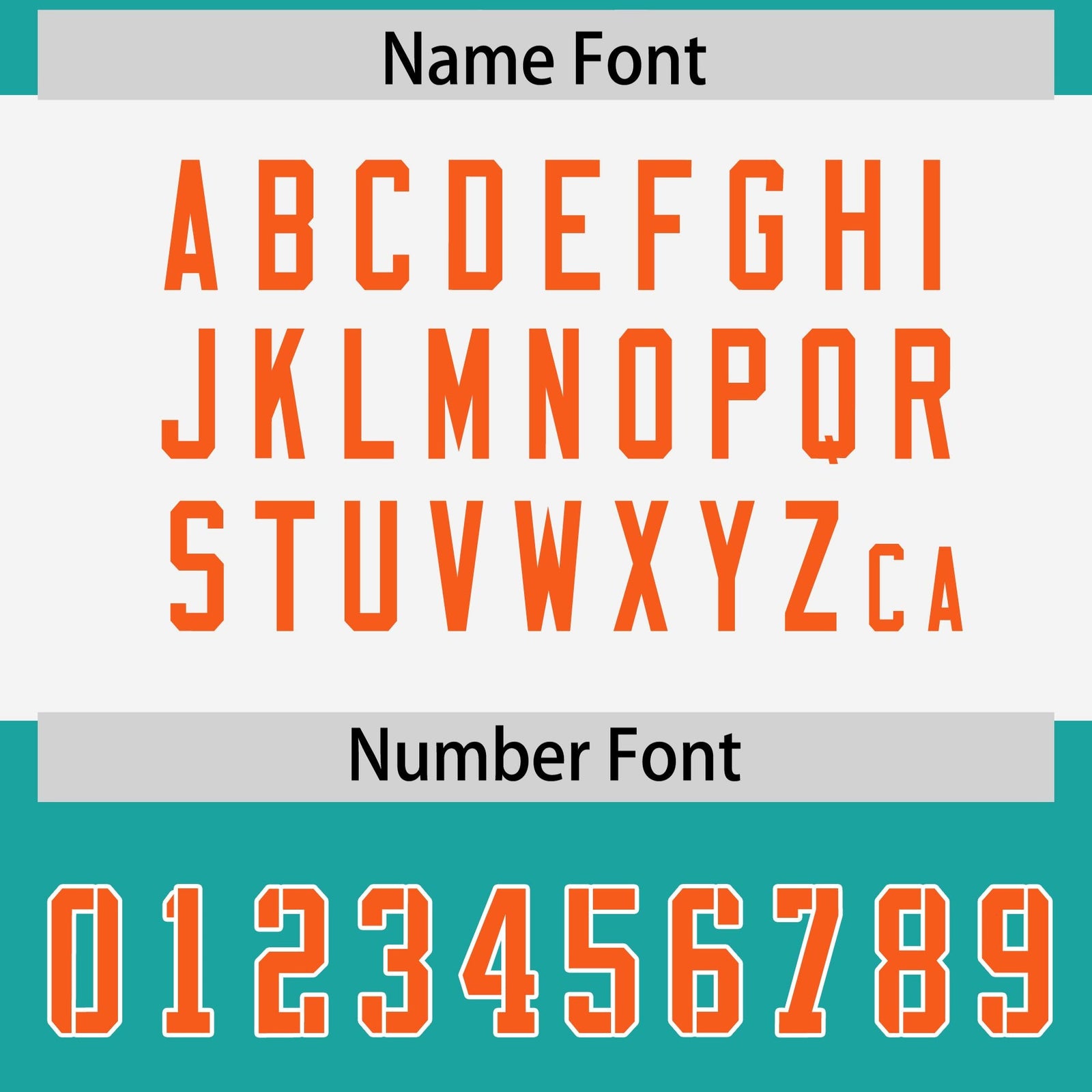 Custom Aqua Orange Raglan Sleeves Personalized Pattern Authentic Football Jersey