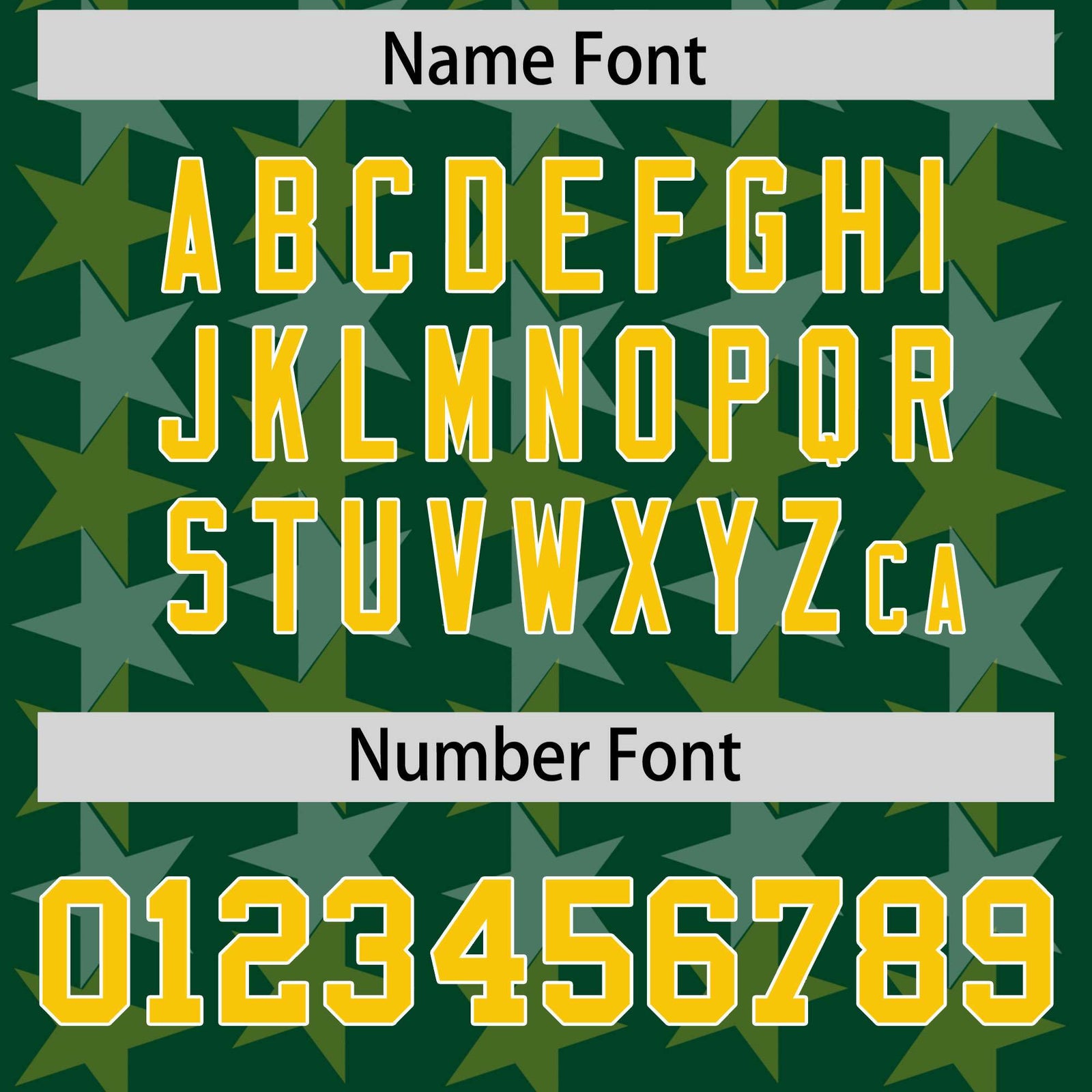 Custom Green Gold Personalized All Star Graffiti Pattern Authentic Football Jersey