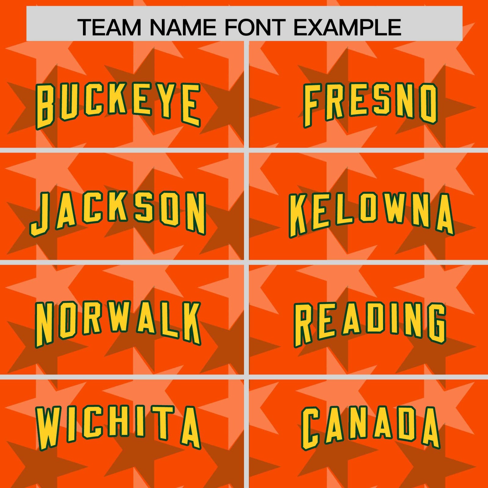 Custom Orange Green Personalized All Star Graffiti Pattern Authentic Football Jersey