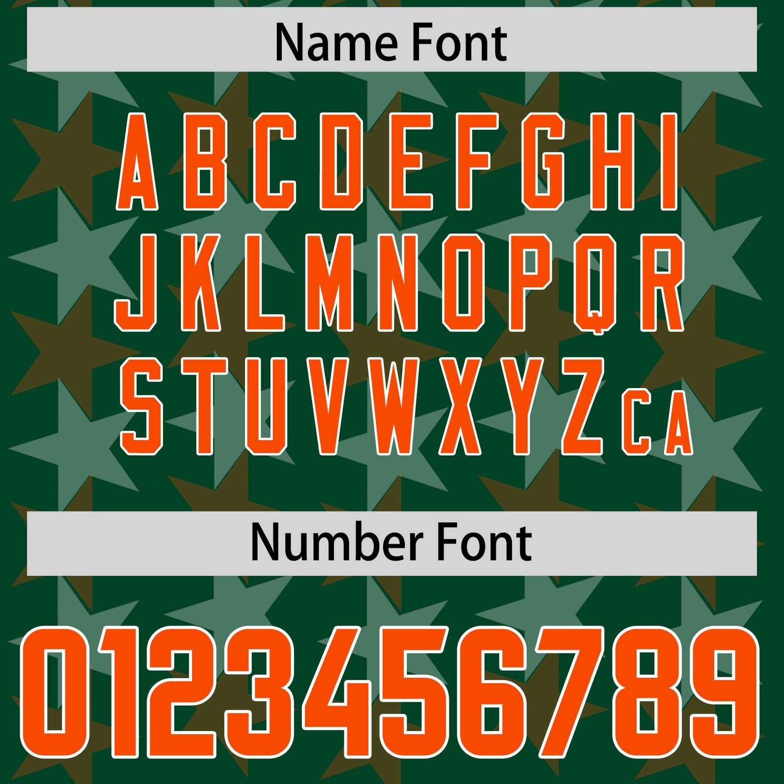 Custom Green Orange Personalized All Star Graffiti Pattern Authentic Football Jersey