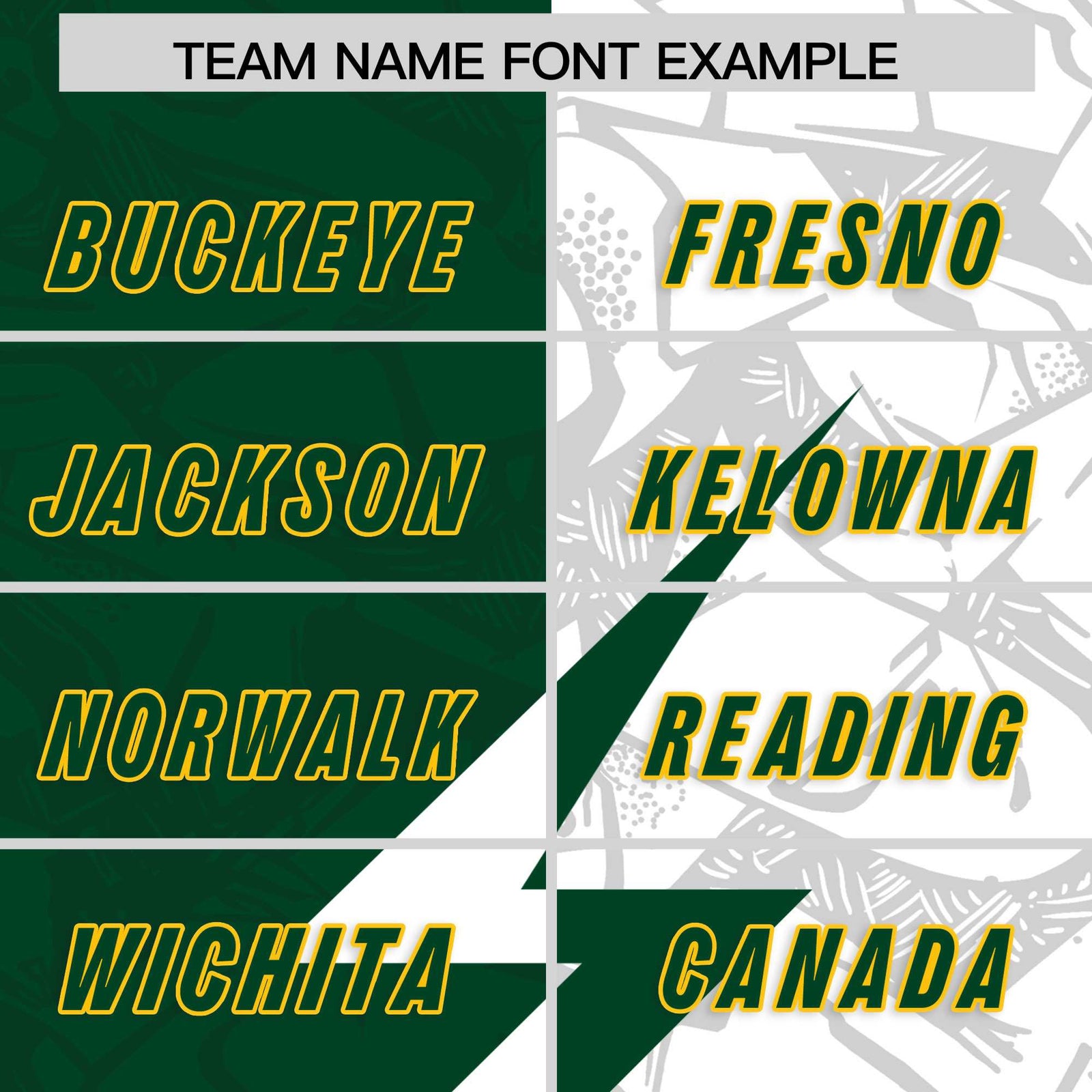 Custom Green White Split Personalized Lightning Pattern Football Jersey